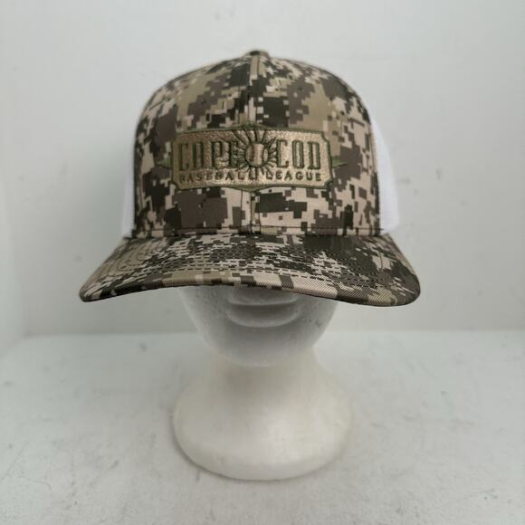 Cape Cod Baseball League Logo Camo Snapback Trucker Mesh Adjustable Hat Cap - Picture 2 of 9